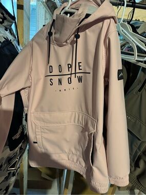 DOPE Snow Women's Pale Pink Ski Jacket Pullover